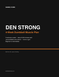 Den Strong: 4-Week Dumbbell Muscle Plan (Digital Download)