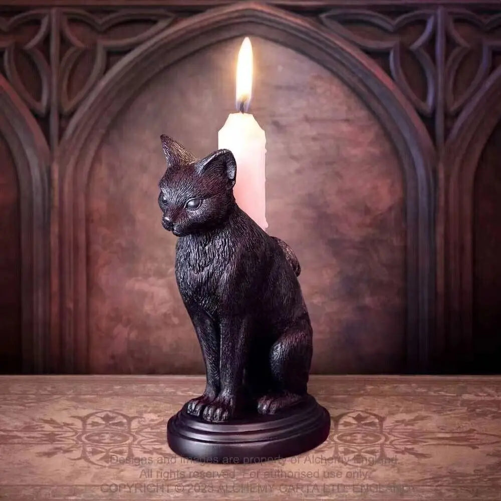 Gothic Raven Candlestick Holder | Dark Academia Decor | Witchy Candle Stand